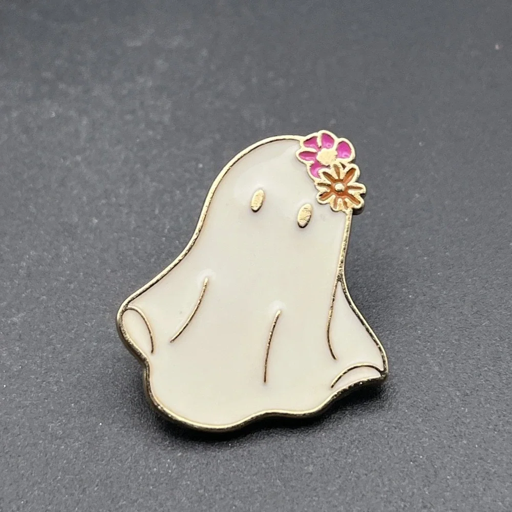Cartoon Ghost Cute Flowers Lapel‎ Hat Pin